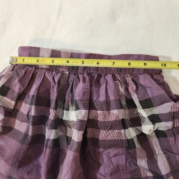 Burberry Purple Plaid Heart Mini Skirt - Picture 5 of 8